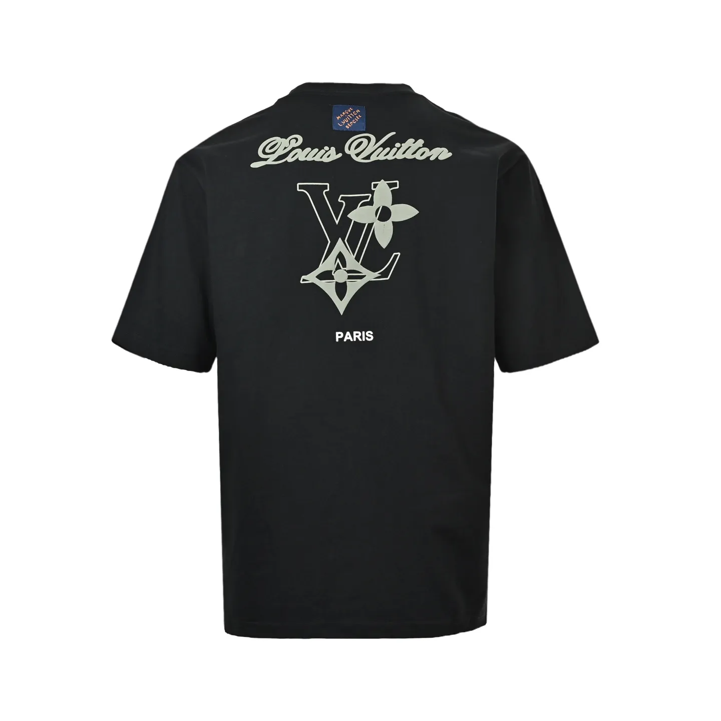 Louis Vuitton/Louis Vuitton back four-leaf clover signature foam printed short sleeves